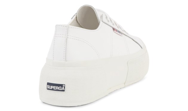 Superga 2287 Nappa Lea Up5 לבן