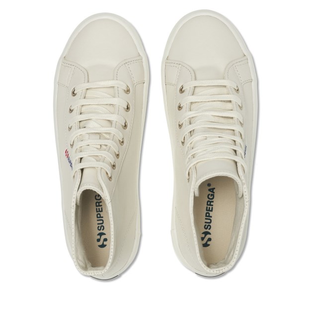 Superga 2341 Alpina Nappa בז\ Lt קליפת ביצה-f Avorio
