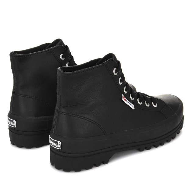 Superga 2341 Alpina Nappa שחור מלא