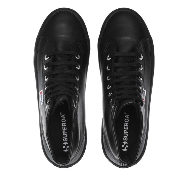 Superga 2341 Alpina Nappa שחור מלא