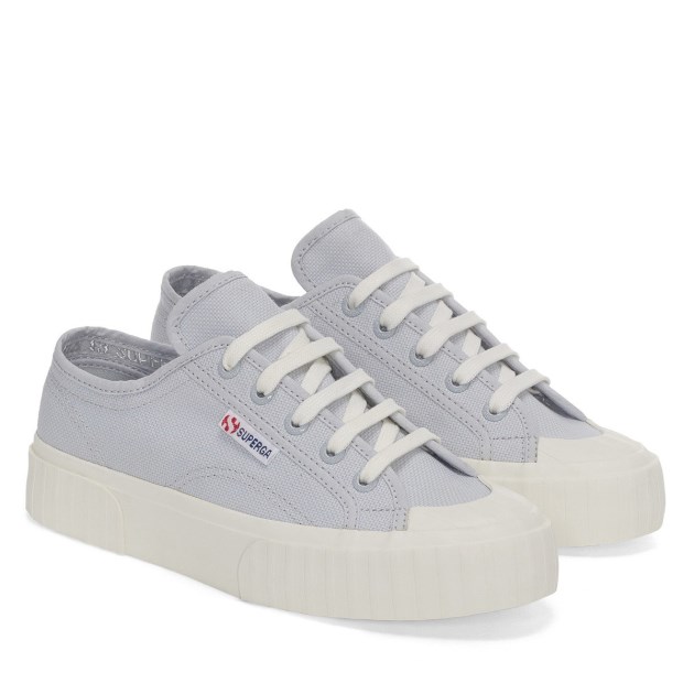 Superga 2630 Cotu Grey Lilla - F Avorio