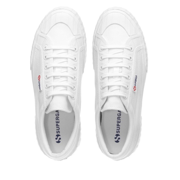 Superga 2631 Stripe Platform לבן-לבן Avorio