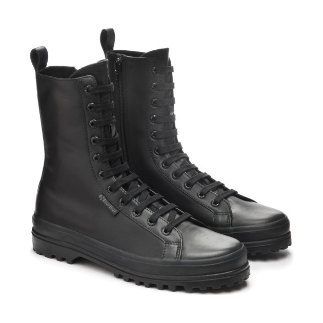 Superga 2641 Alpina High Nappa סהכ שחור שחור