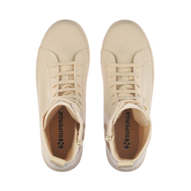 Superga 2641 Alpina High בז\ Raw-f Avorio