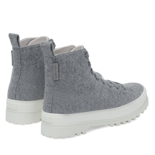 Superga 2644 Alpina Felt Lt Grey-f Avorio