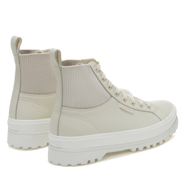 Superga 2644 Alpina סרוגה נפה בז\ Lt קליפת ביצה-f Avorio