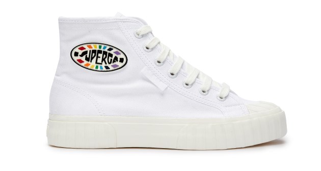 Superga 2696 Stripe Multicolor לוגו לבן רב צבעוני