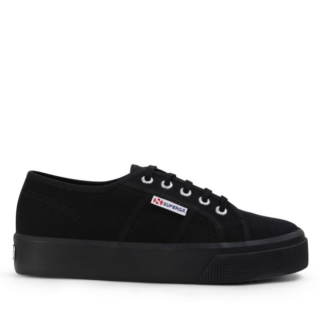 Superga 2730 Mid Platform שחור מלא