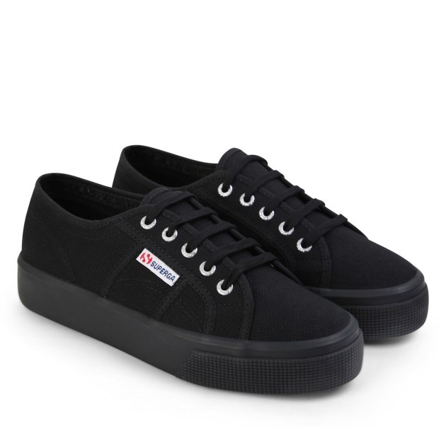 Superga 2730 Mid Platform שחור מלא