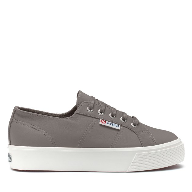 Superga 2730 Nappa אפור כחלחל-f Avorio