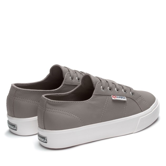 Superga 2730 Nappa אפור כחלחל-f Avorio