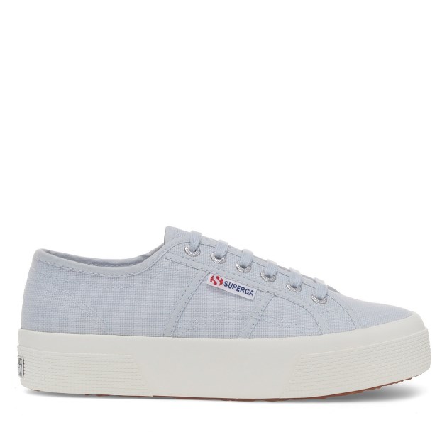 Superga 2740 פלטפורמה אפור Lilla-f Avorio