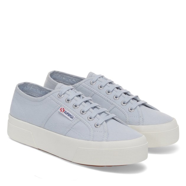 Superga 2740 פלטפורמה אפור Lilla-f Avorio