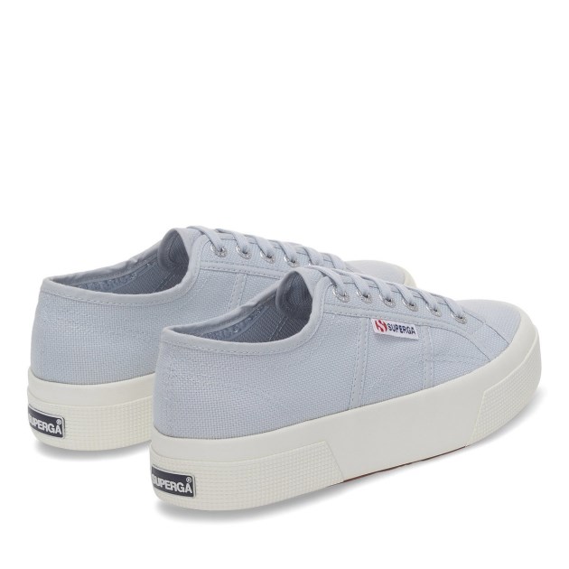 Superga 2740 פלטפורמה אפור Lilla-f Avorio