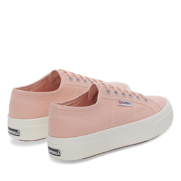 Superga 2740 פלטפורמה ורוד סומק-f Avorio