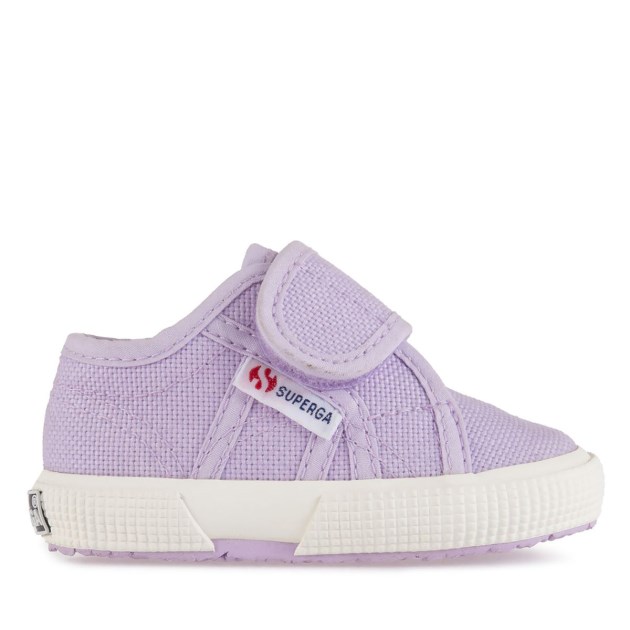 Superga 2750 Bstrap בייבי ויולט Lilla-f Avorio