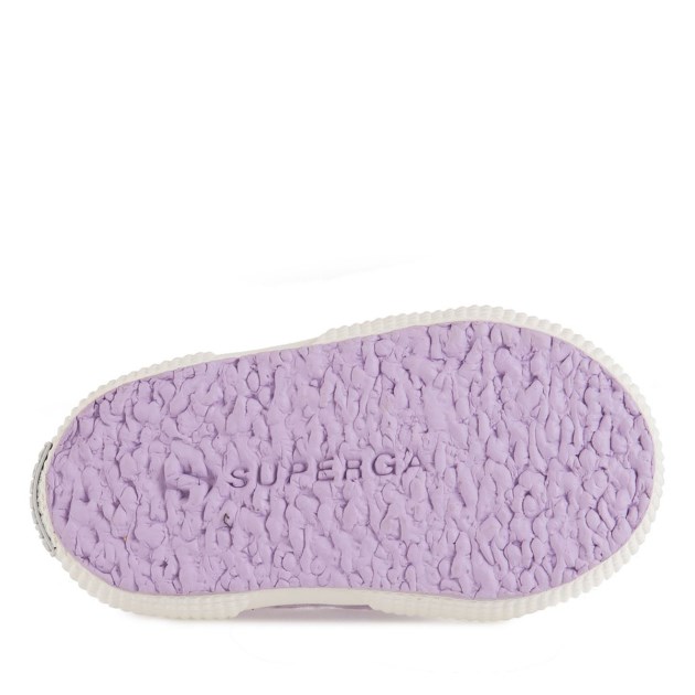 Superga 2750 Bstrap בייבי ויולט Lilla-f Avorio