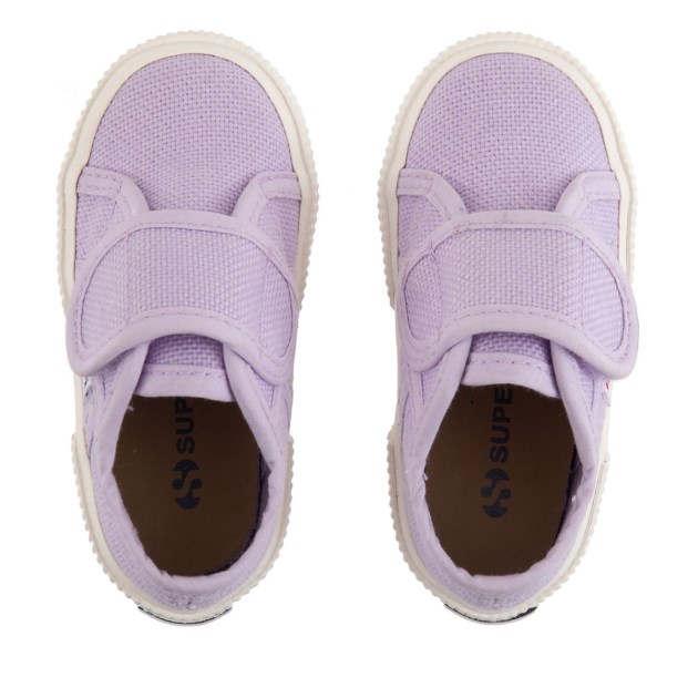 Superga 2750 Bstrap בייבי ויולט Lilla-f Avorio