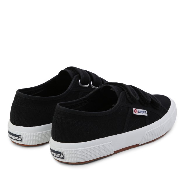 Superga 2750 Cotstrap שחור-f לבן