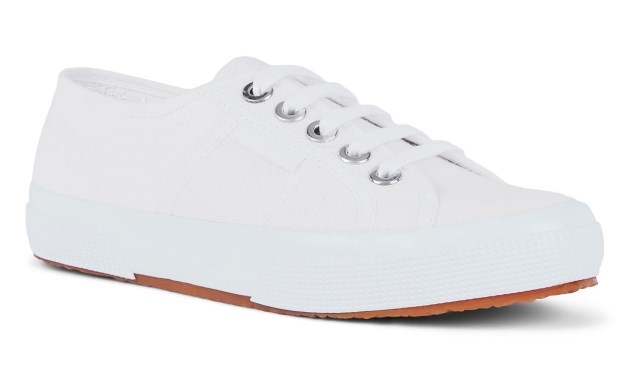 Superga 2750 Cotu Big Eyelets לבן-פלטינה