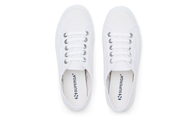 Superga 2750 Cotu Big Eyelets לבן-פלטינה