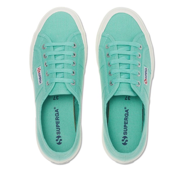 Superga 2750 Cotu Classic Green Water-f Avorio