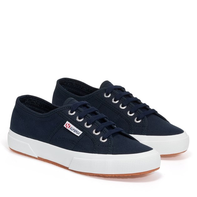 Superga 2750 Cotu Classic Navy - F לבן