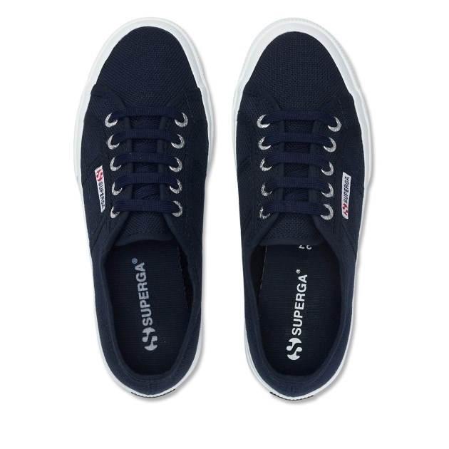 Superga 2750 Cotu Classic Navy - F לבן