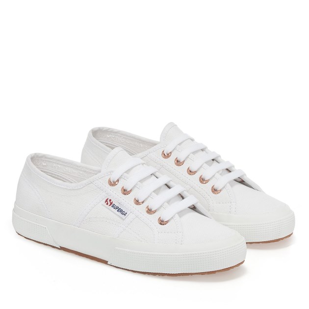 Superga 2750 Cotu קלאסי זהב לבן-רוז