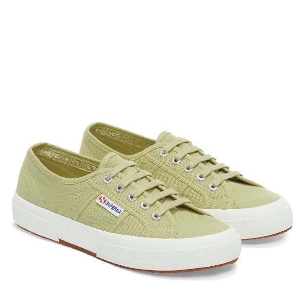 Superga 2750 Cotu קלאסי זית ירוק-f Avorio
