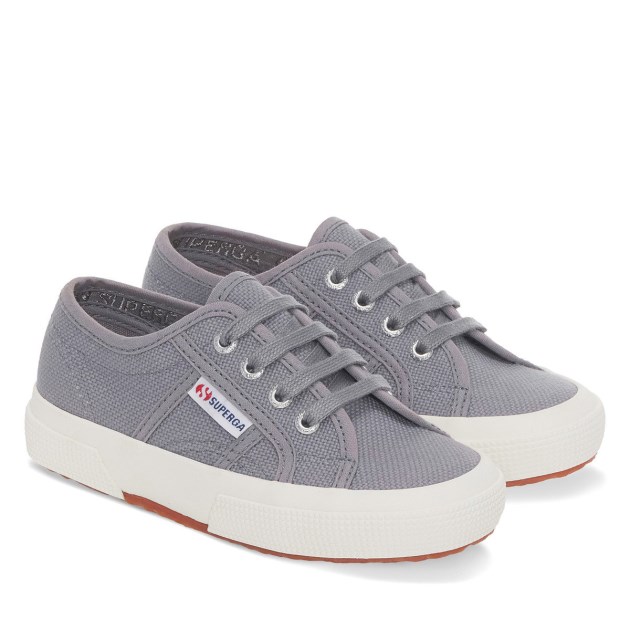 Superga 2750 Jcot Classic Kids אפור כחלחל-f Avorio