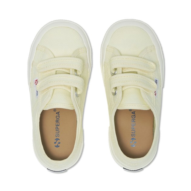 Superga 2750 Jstrap Classic Kids Green Lt-f Avorio