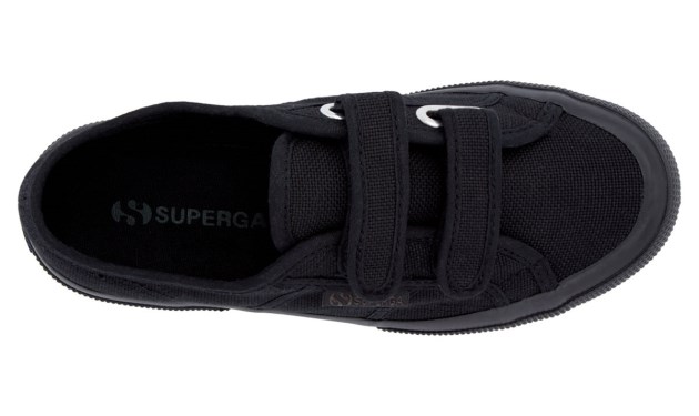 Superga 2750 Jstrap Classic Kids Total שחור