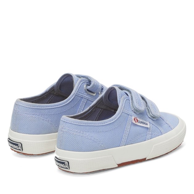 Superga 2750 Jstrap Classic Kids Violet Lt-f Avorio