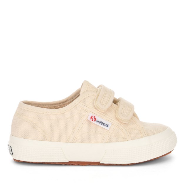 Superga 2750 Jstrap Classic Kids בז Raw-f Avorio