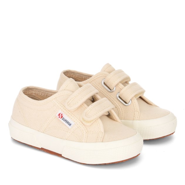 Superga 2750 Jstrap Classic Kids בז\ Raw-f Avorio