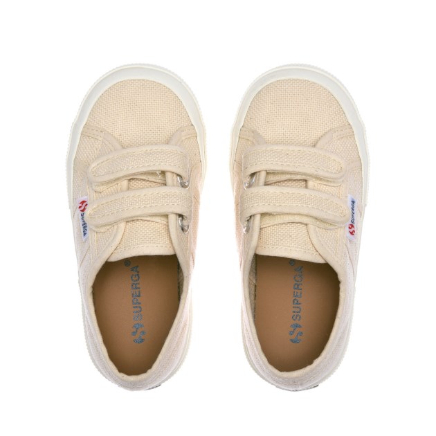 Superga 2750 Jstrap Classic Kids בז\ Raw-f Avorio