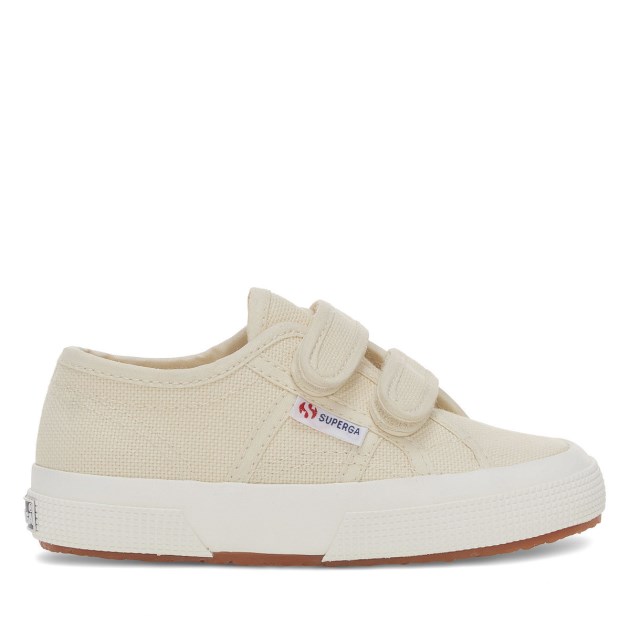Superga 2750 Jstrap Classic Kids קליפת ביצה בז Lt - F Avorio