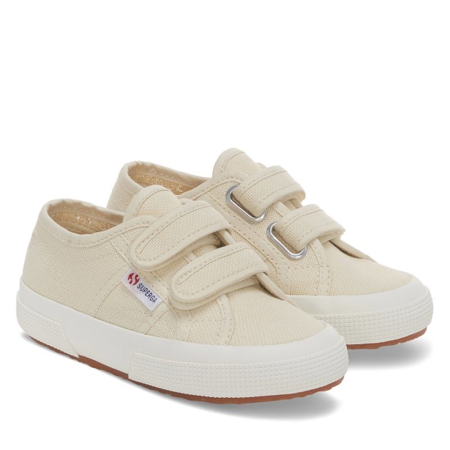 Superga 2750 Jstrap Classic Kids קליפת ביצה בז\ Lt - F Avorio