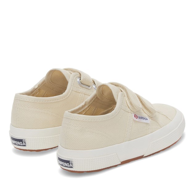 Superga 2750 Jstrap Classic Kids קליפת ביצה בז\ Lt - F Avorio