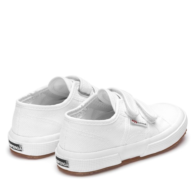Superga 2750 Jstrap קלאסי לילדים לבן