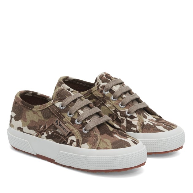 Superga 2750 Kids Camo Ripstop בז\ Raw הסוואה