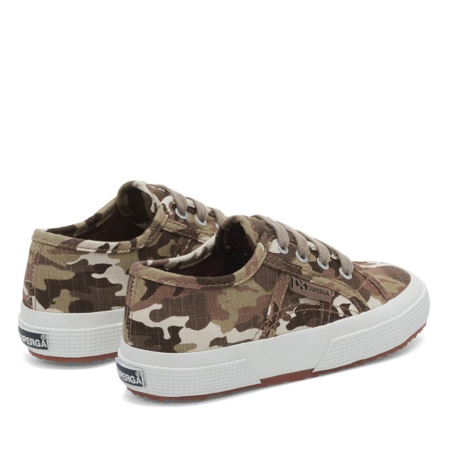 Superga 2750 Kids Camo Ripstop בז\ Raw הסוואה