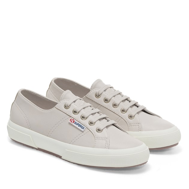 Superga 2750 Nappa Lea ורוד שקד-f Avorio