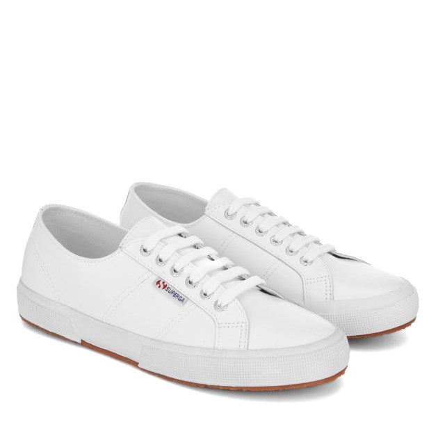 Superga 2750 Nappa Lea לבן