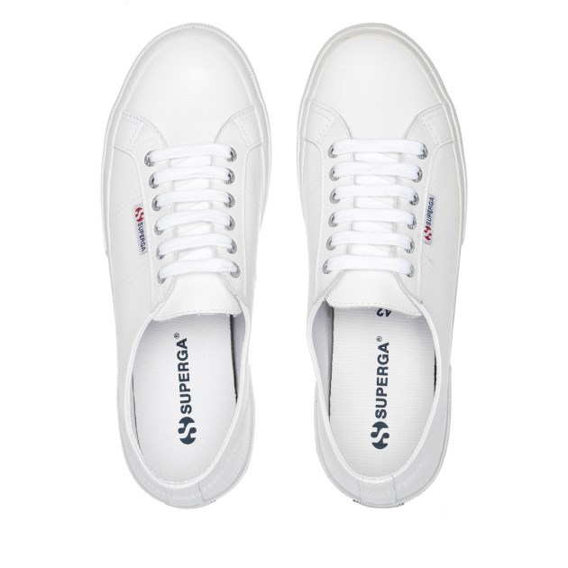 Superga 2750 Nappa Lea לבן
