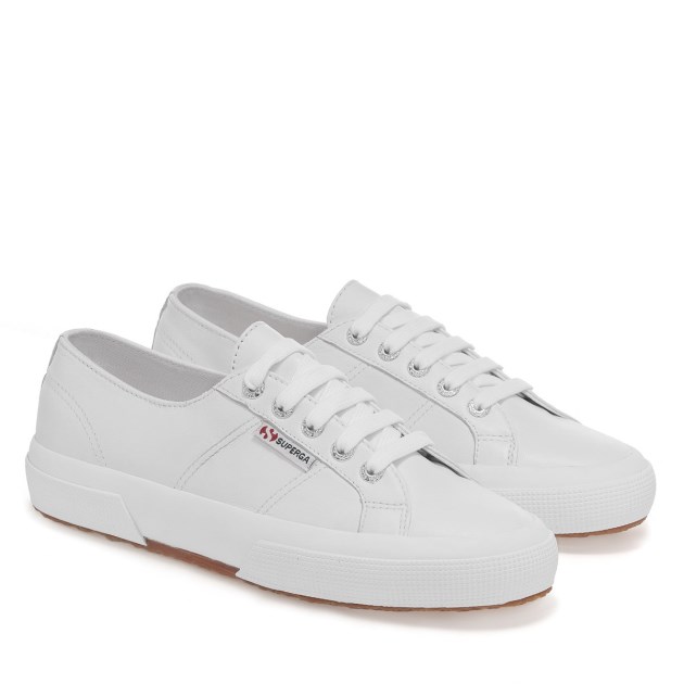 Superga 2750 Nappa Lea לבן אופטי