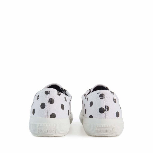 Superga 2750 Polkadots נקודות לבנות-שחורות
