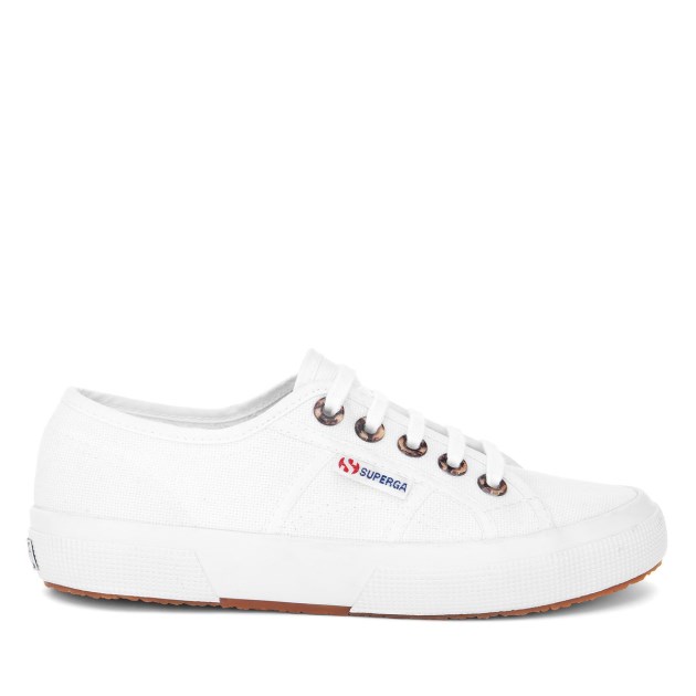 Superga 2750 Resin Eyelets לבן-קלאסי צב