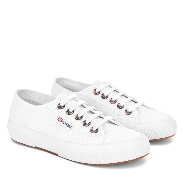 Superga 2750 Resin Eyelets לבן-קלאסי צב